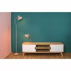 Leitmotiv Lampes à Poser Lampe à Poser En Métal Rose -Luminaires Soldes Boutique lampe a poser en metal rose 3