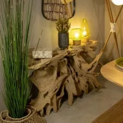 Pirouette Paris Lampes à Poser Lampe à Poser En Verre Base En Métal Effet Bois -Luminaires Soldes Boutique lampe a poser en verre base en metal effet bois 6