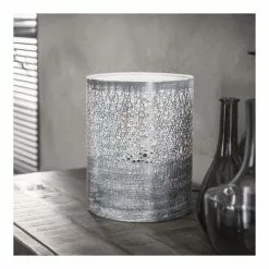 Lampea Lampes à Poser Lampe à Poser Industrielle En Métal Béton 25 Cm -Luminaires Soldes Boutique lampe a poser industrielle en metal beton 25 cm 2