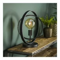 Lampea Lampes à Poser Lampe à Poser Industrielle En Métal Noir 43 Cm -Luminaires Soldes Boutique lampe a poser industrielle en metal noir 43 cm 2