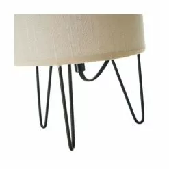 Wadiga Lampes à Poser Lampe à Poser Métal Noir Et Abat-jour Blanc - 15x15x29.5cm -Luminaires Soldes Boutique lampe a poser metal noir et abat jour blanc 15x15x29 5cm 2