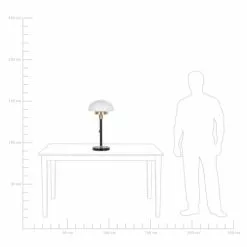 Beliani Lampes à Poser Lampe à Poser Noir Et Blanc -Luminaires Soldes Boutique lampe a poser noir et blanc 5