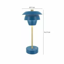 Pirouette Paris Lampes à Poser Lampe à Poser Rechargeable En Métal Noir Et Doré H31 -Luminaires Soldes Boutique lampe a poser rechargeable en metal noir et dore h31 5