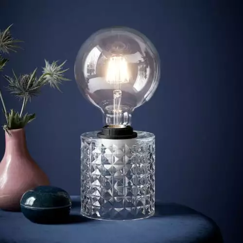 Nordlux Lampes à Poser Lampe à Poser Verre Transparent H12,8cm 3 Nordlux Lampes à Poser Lampe à Poser Verre Transparent H12,8cm – Image 3