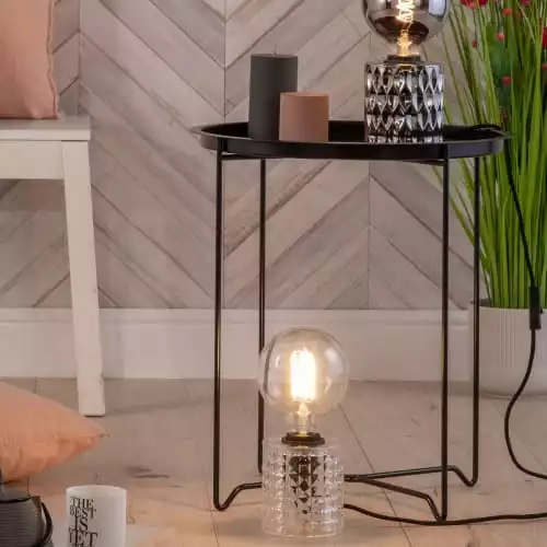 Nordlux Lampes à Poser Lampe à Poser Verre Transparent H12,8cm 4 Nordlux Lampes à Poser Lampe à Poser Verre Transparent H12,8cm – Image 4