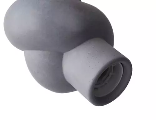 Gone's Lustres Lampe à Suspendre En Béton Et Bois Cordon Blanc 3 Gone's Lustres Lampe à Suspendre En Béton Et Bois Cordon Blanc – Image 3