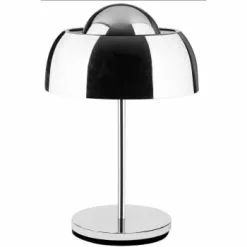 ATHM DESIGN Lampes à Poser Lampe Abat Jour Et Pied Métal Blanc -Luminaires Soldes Boutique lampe abat jour et pied metal argent 1