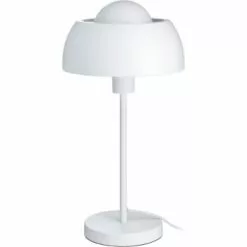 ATHM DESIGN Lampes à Poser Lampe Abat Jour Et Pied Métal Noir -Luminaires Soldes Boutique lampe abat jour et pied metal blanc