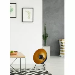 ATHM DESIGN Lampes à Poser Lampe Abat Jour Et Pied Métal Noir -Luminaires Soldes Boutique lampe abat jour et pied metal noir 3