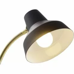 ATHM DESIGN Lampes à Poser Lampe Abat Jour Métal Et Pied Noir -Luminaires Soldes Boutique lampe abat jour metal et pied noir 5