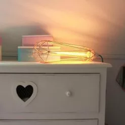 FILAMENT STYLE Lampes à Poser Lampe Baladeuse Métal Filaire Cuivre D12cm -Luminaires Soldes Boutique lampe baladeuse metal filaire cuivre d12cm 2