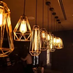 FILAMENT STYLE Lampes à Poser Lampe Baladeuse Métal Filaire Or D12cm -Luminaires Soldes Boutique lampe baladeuse metal filaire or d12cm 3