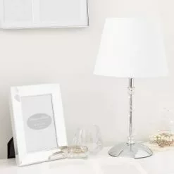 Maisons Du Monde Lampes à Poser Lampe Bougeoir En Métal Et Verre Avec Abat-jour Blanc -Luminaires Soldes Boutique lampe bougeoir en metal et verre avec abat jour blanc 1000 6 2 159041 3