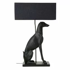 Maisons Du Monde Lampes Ă Poser Lampe Chien Et Abat-jour Noirs