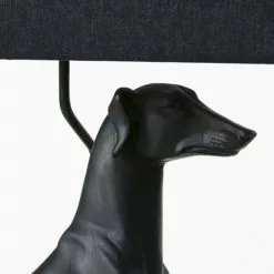 Maisons Du Monde Lampes à Poser Lampe Chien Et Abat-jour Noirs -Luminaires Soldes Boutique lampe chien et abat jour noirs 1000 10 21 200593 3