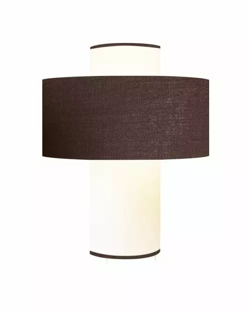 Abat-jours Lampes à Poser Lampe Chocolat D 35cm 1 Abat-jours Lampes à Poser Lampe Chocolat D 35cm