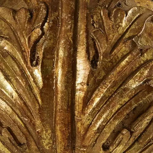 Maisons Du Monde Lampes à Poser Lampe Classique Sculptée Doré Vieilli Et Coton Blanc 2 Maisons Du Monde Lampes à Poser Lampe Classique Sculptée Doré Vieilli Et Coton Blanc – Image 2