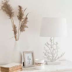 Maisons Du Monde Lampes à Poser Lampe Corail Et Abat-jour Blancs -Luminaires Soldes Boutique lampe corail et abat jour blancs 1000 14 38 178429 2