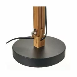 Wadiga Lampes à Poser Lampe De Bureau Articulée Métal Noir Et Bambou H40,5cm -Luminaires Soldes Boutique lampe de bureau articulee metal noir et bambou h40 5cm 2