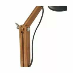 Wadiga Lampes à Poser Lampe De Bureau Articulée Métal Noir Et Bambou H40,5cm -Luminaires Soldes Boutique lampe de bureau articulee metal noir et bambou h40 5cm 4