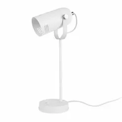 Present Time Lampes à Poser Lampe De Bureau Blanche H42cm -Luminaires Soldes Boutique lampe de bureau blanche h42cm 2