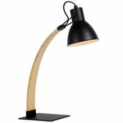 Lucide Lampes Ă Poser Lampe De Bureau En Bois Noir