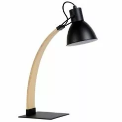 Lucide Lampes à Poser Lampe De Bureau En Bois Noir 9 Lucide Lampes à Poser Lampe De Bureau En Bois Noir -Luminaires Soldes Boutique lampe de bureau en bois noir 3