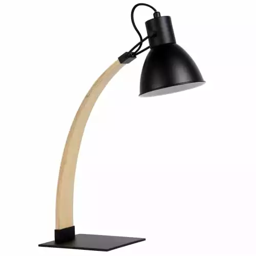 Lucide Lampes à Poser Lampe De Bureau En Bois Noir 5 Lucide Lampes à Poser Lampe De Bureau En Bois Noir – Image 5
