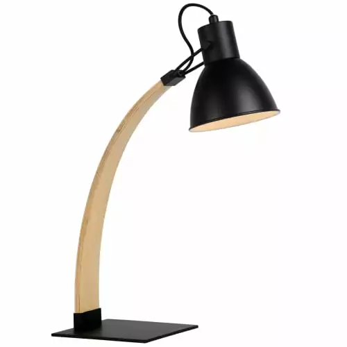 Lucide Lampes à Poser Lampe De Bureau En Bois Noir 1 Lucide Lampes à Poser Lampe De Bureau En Bois Noir