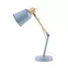 Maisons Du Monde Lampes De Chevet Enfant Lampe De Bureau En Métal Bleu Et Hévéa