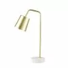 Maisons Du Monde Lampes De Chevet Enfant Lampe De Bureau En Métal Doré Et Marbre Blanc