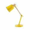 Maisons Du Monde Lampes De Chevet Enfant Lampe De Bureau En Métal Jaune Et Hévéa