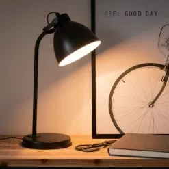 Maisons Du Monde Lampes à Poser Lampe De Bureau En Métal Noir -Luminaires Soldes Boutique lampe de bureau en metal noir 1000 1 40 224146 4