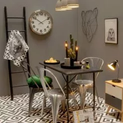 Present Time Lampes à Poser Lampe De Bureau En Métal Noir H34cm -Luminaires Soldes Boutique lampe de bureau en metal noir h34cm 2