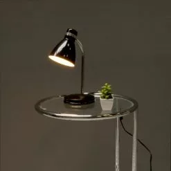 Present Time Lampes à Poser Lampe De Bureau En Métal Noir H34cm -Luminaires Soldes Boutique lampe de bureau en metal noir h34cm 4