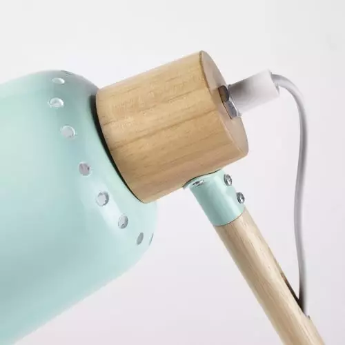 Maisons Du Monde Lampes De Chevet Enfant Lampe De Bureau En Métal Vert Et Hévéa 4 Maisons Du Monde Lampes De Chevet Enfant Lampe De Bureau En Métal Vert Et Hévéa – Image 4