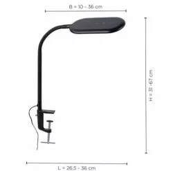 Keria Lampes à Poser Lampe De Bureau En Plastique_synthetic Noir 8 Keria Lampes à Poser Lampe De Bureau En Plastique_synthetic Noir -Luminaires Soldes Boutique lampe de bureau en plastique synthetic noir 2