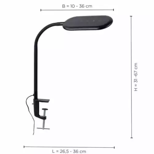 Keria Lampes à Poser Lampe De Bureau En Plastique_synthetic Noir 3 Keria Lampes à Poser Lampe De Bureau En Plastique_synthetic Noir – Image 3