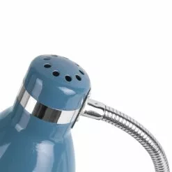 Present Time Lampes à Poser Lampe De Bureau Study En Métal Bleu H34cm -Luminaires Soldes Boutique lampe de bureau study en metal bleu h34cm 3