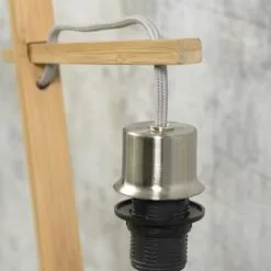 Good & Mojo Lampes à Poser Lampe De Table Bambou/lin Noir H46cm -Luminaires Soldes Boutique lampe de table bambou lin noir h46cm 2