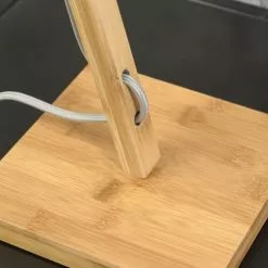 Good & Mojo Lampes à Poser Lampe De Table Bambou/lin Noir H46cm -Luminaires Soldes Boutique lampe de table bambou lin noir h46cm 4