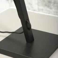 Good & Mojo Lampes à Poser Lampe De Table Bambou Noir/lin H46cm -Luminaires Soldes Boutique lampe de table bambou noir lin h46cm 4