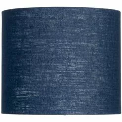 Good & Mojo Lampes à Poser Lampe De Table En Bambou Abat-jour En Lin Bleu Denim, H. 59cm -Luminaires Soldes Boutique lampe de table en bambou abat jour en lin bleu denim h 59cm 4