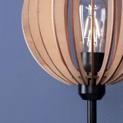 Britop Lighting Lampes à Poser Lampe De Table En Bois -Luminaires Soldes Boutique lampe de table en bois 9