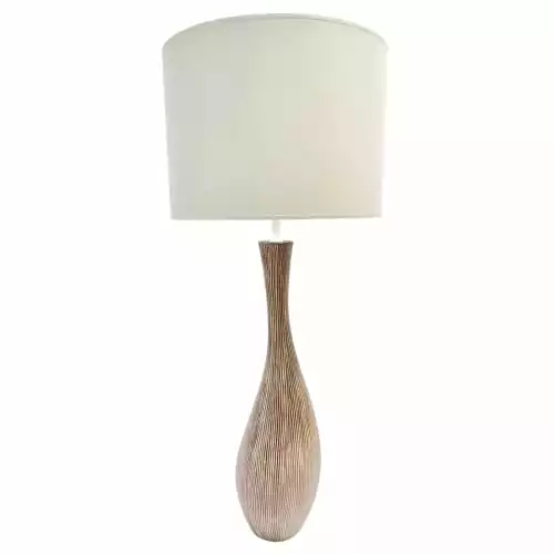 Keria Lampes à Poser Lampe De Table En Ceramic Marron 1 Keria Lampes à Poser Lampe De Table En Ceramic Marron