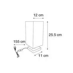 QAZQA Lampes à Poser Lampe De Table En Métal Blanc -Luminaires Soldes Boutique lampe de table en metal blanc 8