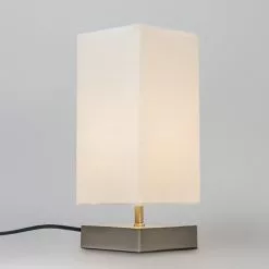 QAZQA Lampes à Poser Lampe De Table En Métal Blanc -Luminaires Soldes Boutique lampe de table en metal blanc 9