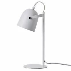 Dyberg Larsen Lampes à Poser Lampe De Table En Métal Blanc Mat, H 37 Cm D 11 Cm