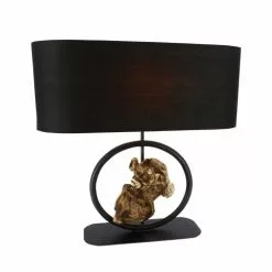 Now’s Home Lampes à Poser Lampe De Table En Métal Et Bois