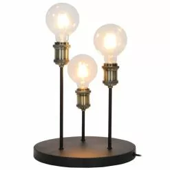 Sampa Helios Lampes à Poser Lampe De Table En Métal Noir 9 Sampa Helios Lampes à Poser Lampe De Table En Métal Noir -Luminaires Soldes Boutique lampe de table en metal noir 10